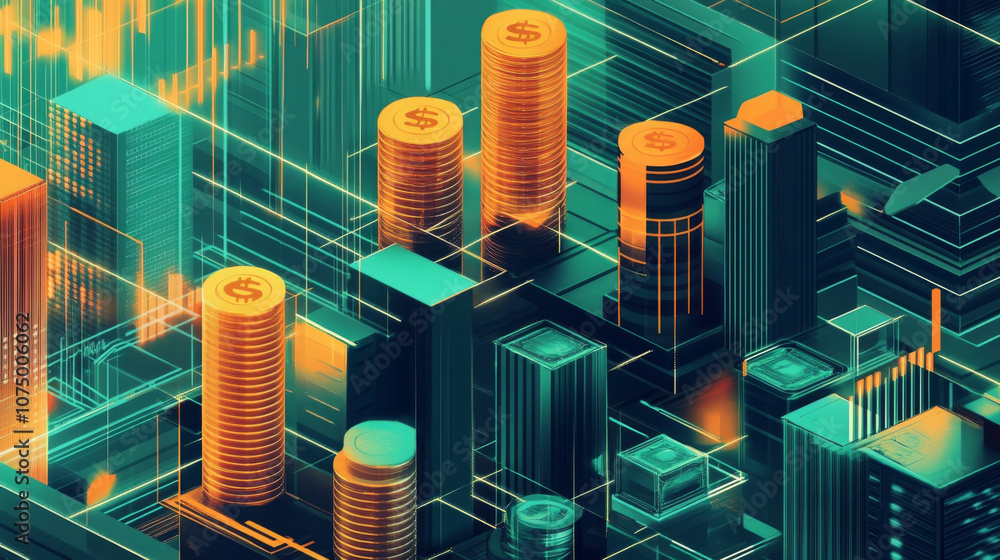 Poster visualizing financial stability:exploring yield and funding cost dynamics in infographic format