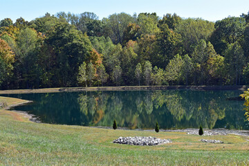 landscape with lake