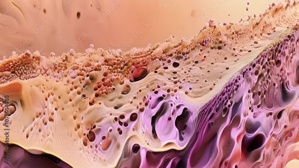Poster a crosssection of a vessel with stem cells attached to the inner lining highlighting the role of the