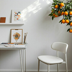 Minimalist study room 