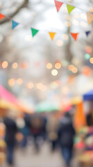 fair, festival tent blurred background