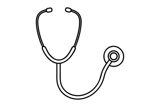 recommend clip art: Doctor stethoscope medical device flat icon vector, stethoscope outline vector
                    