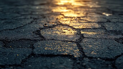 Leaving tread marks in asphalt conditions
