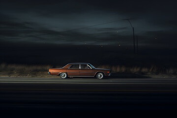 Obraz premium photo of a car on a highway