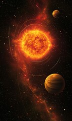 View of the night sky displaying the Orion Belt prominently.