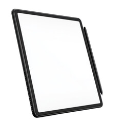 Sleek Tablet with Stylus: A Creative's Canvas on white background