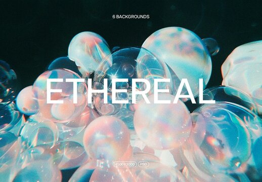 Ethereal Blobs Backgrounds With Generative AI
