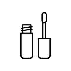 lip gloss icon vector, line style icon