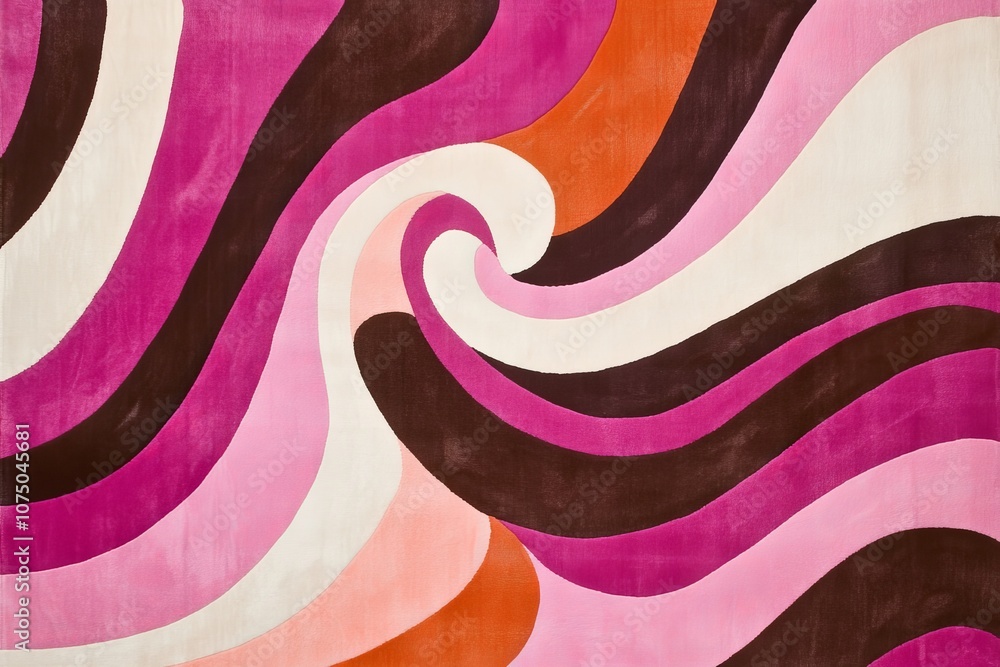 Aufkleber dynamic composition with linias displaying a fanciful nature. geometric tones that can be used on bo