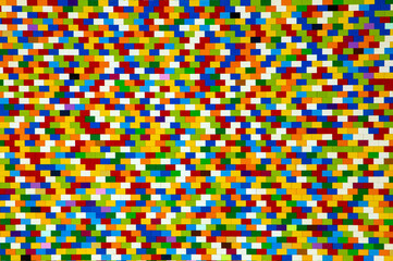 A multicolored mosaic wall. Background with colored rectangles