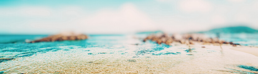 Tropical island beach