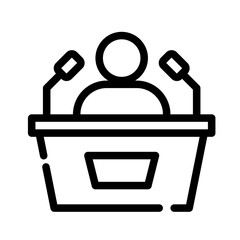 Icon Speech With Style Outline