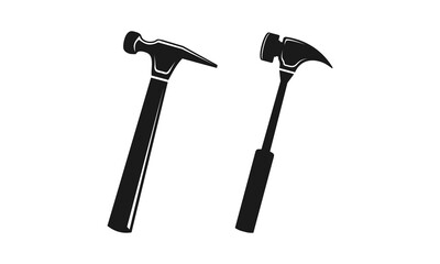 Steel hammer illustration design vector