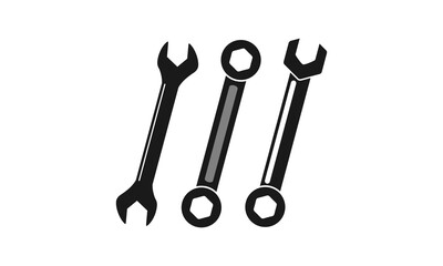 Set of wrench illustration design vector