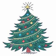 christmas tree illustration