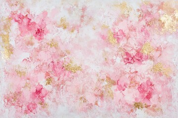This piece features gold and pink - a cosmetics background generated using stock