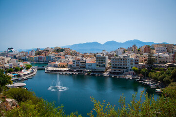 resort town of Agias Nikolaos, Crete, Greece