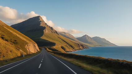 A car-free coastal road