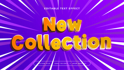 Orange and Purple Violet New Collection 3d Editable Text Effect - Font Style