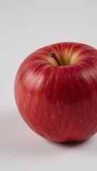 Vibrant detailed photorealistic image of a red apple with high-definition textures
