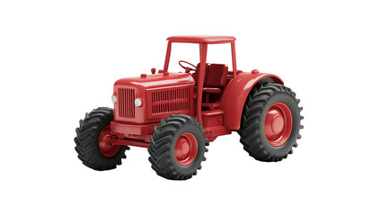 Obraz premium Red Farm Tractor