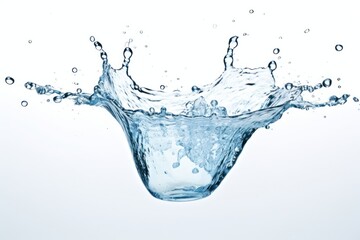 Splashing water in mid-air
