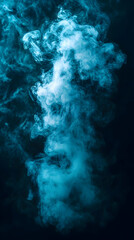 Abstract Background - Teal Smoke Billows