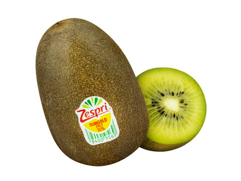 Kiwi gold Zespri Sungold Italy Hintergrund transparent PNG cut out