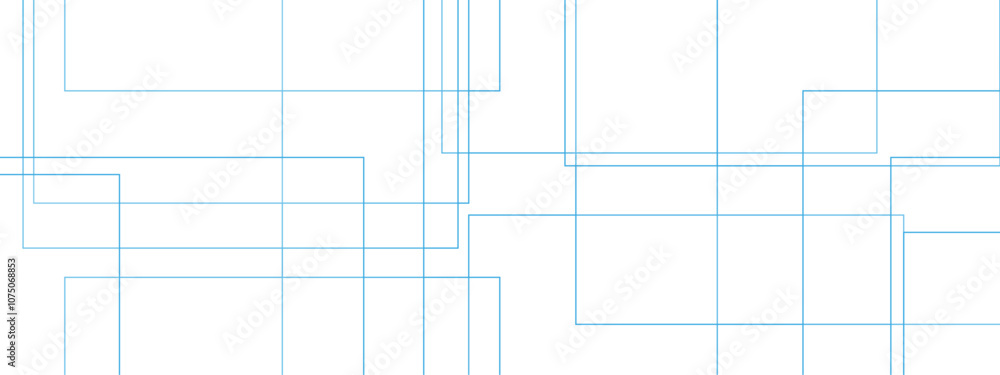Aufkleber Abstract colorful geometric pattern with squares, random lines, and triangle shapes in the background design. Geometric seamless lines with blue transparent material and square shapes.