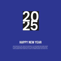 New year 2025 poster design, Instagram post design