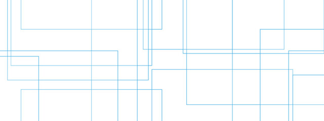 Abstract colorful geometric pattern with squares, random lines, and triangle shapes in the background design. Geometric seamless lines with blue transparent material and square shapes.