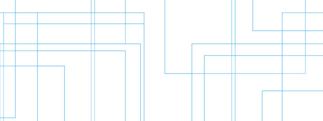 Abstract colorful geometric pattern with squares, random lines, and triangle shapes in the background design. Geometric seamless lines with blue transparent material and square shapes.