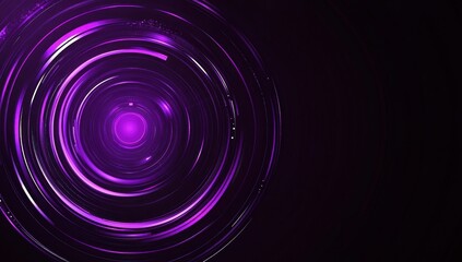 Abstract Purple Glowing Circle