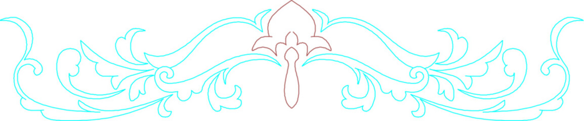 Sketch vector illustration silhouette design ornament decoration accessories classical vintage ethnic traditional chinese