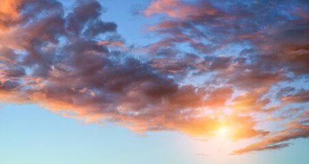 Obraz premium Sky sunrise air clouds panorama