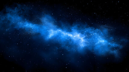 Abstract Background - Blue Nebula Galaxy Space Stars Illustration