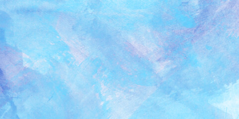 Pastel blue and white watercolor background, Old looking paper background, Digital art painting vintage background, Vector illustration.