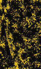 Abstract grunge brush stroke yellow and black textured background