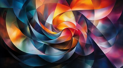 Explore vibrant abstract patterns unveiling artistic depth
