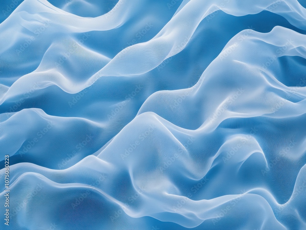 Poster textured blue backdrop featuring subtle waves, perfect for artistic displays or creative projects in