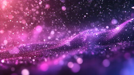 Obraz premium Abstract Background - Pink and Purple Glitter Wave