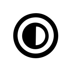 black turn white logo icon
