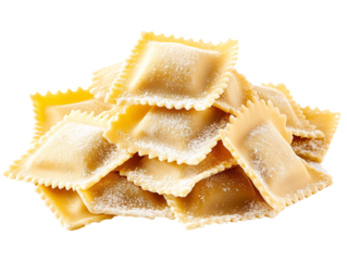 a pile of ravioli