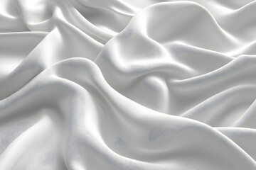 Obraz premium Realistic Image White Satin Fabric Background Texture