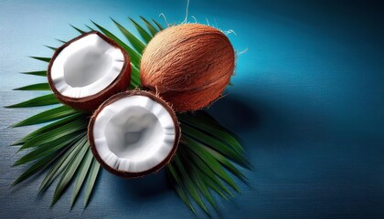 coconut with copy space background