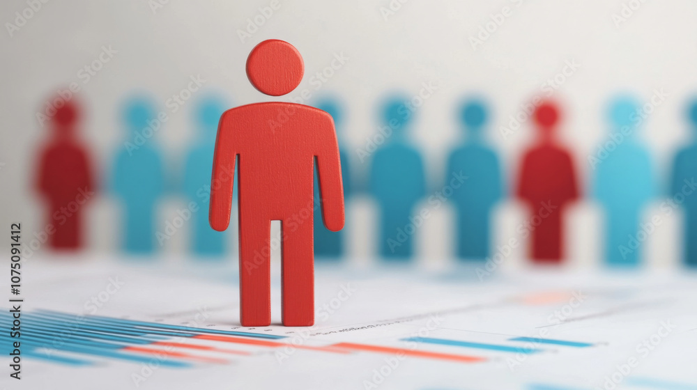 Poster efficient workforce productivity with checklist and charts in corporate environment