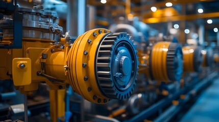 Naklejka premium Industrial Equipment Machinery and Factory Production Technology