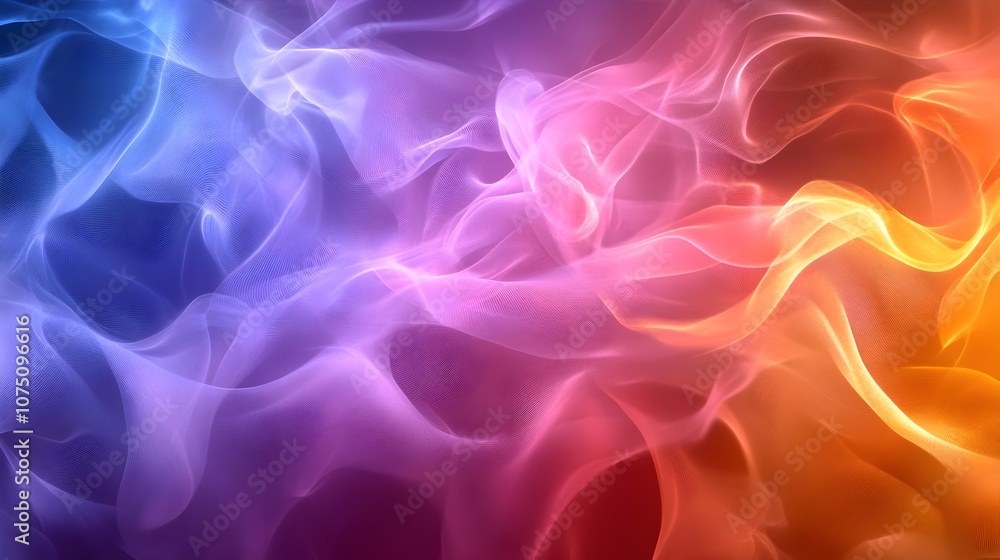 Poster mesmerizing abstract gradient backdrop with flowing shapes and dynamic colorful patterns