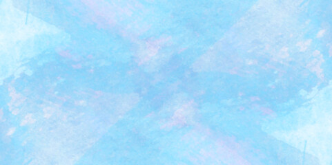 Pastel blue and white watercolor background, Old looking paper background, Digital art painting vintage background, Vector illustration.