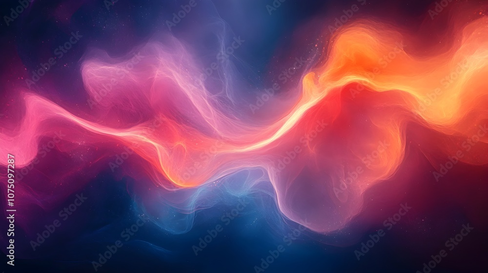 Aufkleber vibrant colorful abstract digital background with geometric shapes and gradient tones